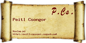 Peitl Csongor névjegykártya